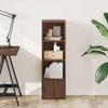 VidaXL Bookcase Brown Oak 31x24x102 Cm Engineered Wood, Bookshelf, Storage Rack, Book Holder, 860343
