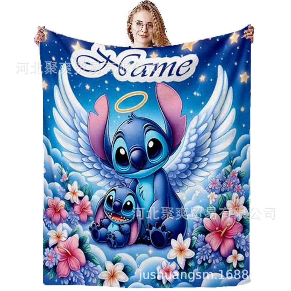 Stitch Flannel Blanket Star Baby Blanket Air Conditioning Blanket Nap Blanket Flannel Blanket Cross Border