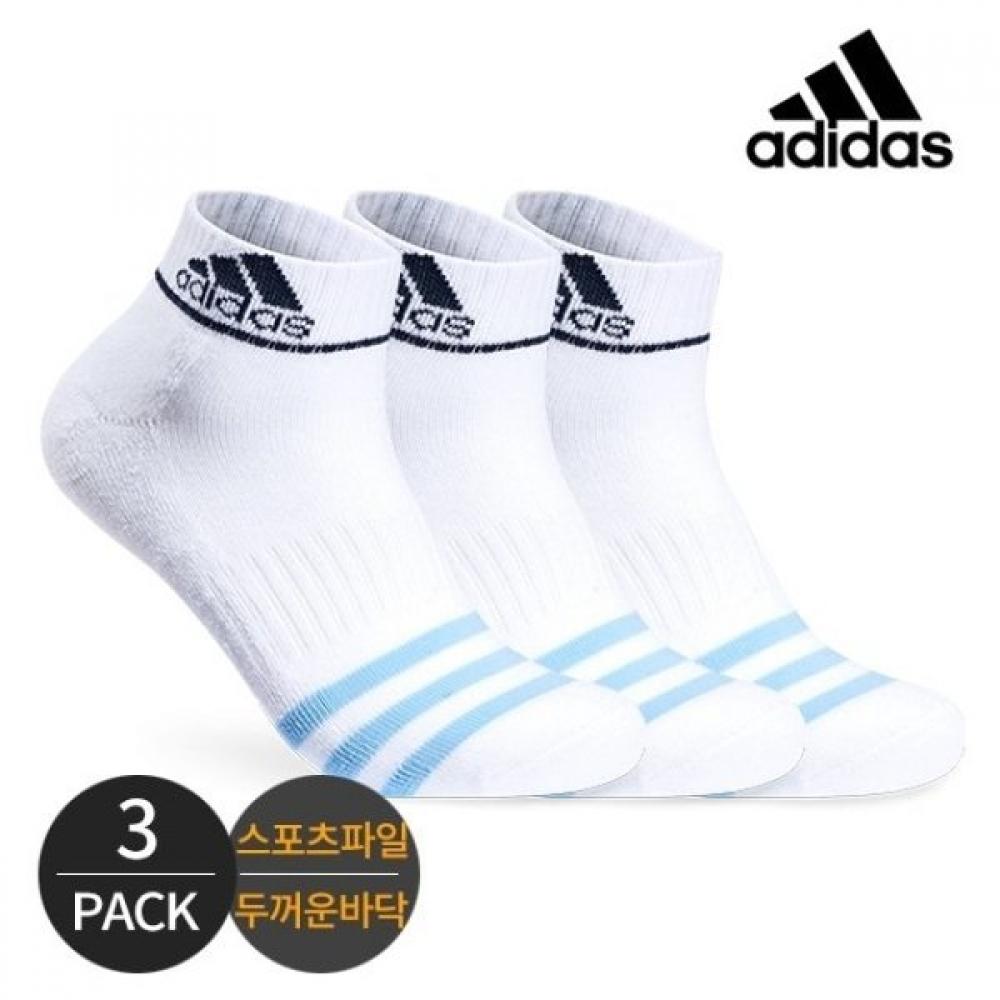 

Adidas Golf Men s Sports Pile Color Line Three line Ankle Socks 3P WH