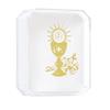 Rosary Box with Communion Motif - Golden Chalice with Host