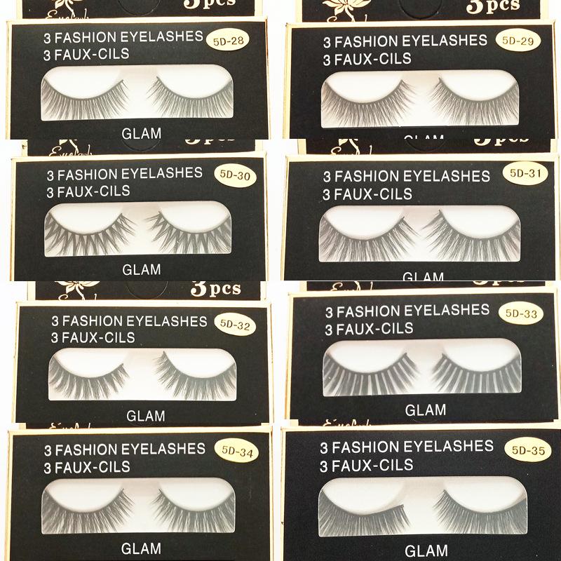 3D Triple Pack Natural Long False Eyelashes – Multi-Style & Multi-Layered