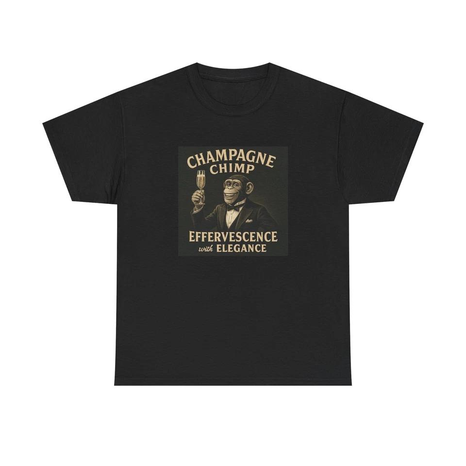 Unisex Adult T Shirt Champagne Chimp Celebratory Class 3XL