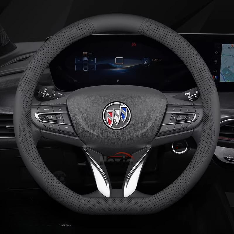 Leather Car Steering Wheel Cover for Buick Envista 2024 2025 2026 Accessories