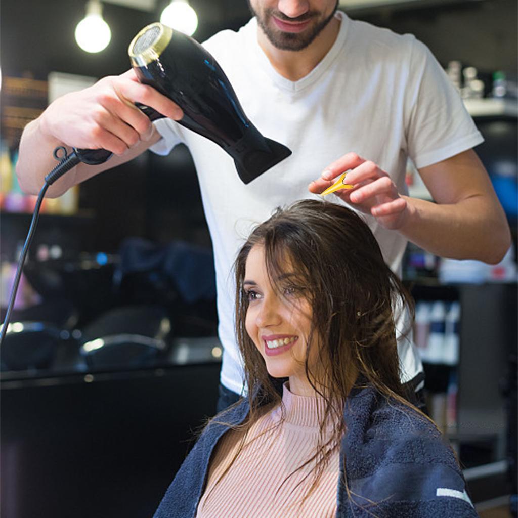 20PCS Metal Hair Sectioning Ring Hair Parting and Selecting Tool Nails Metal Ring for Sectioning Braiding Hair