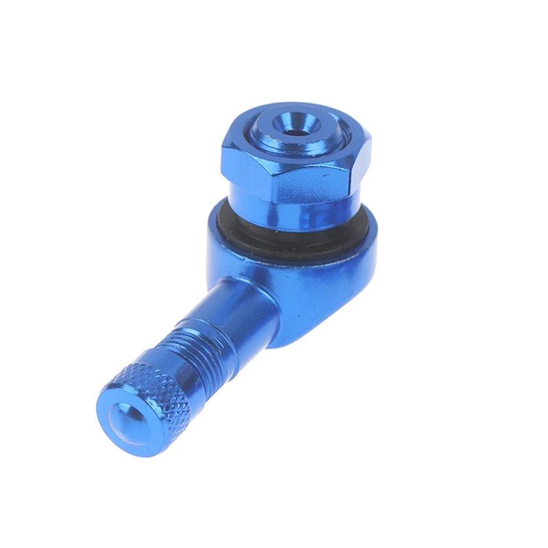 1Pc 90 Degree CNC Motorcycle Tire Valve Stems 17mm Universal CNC Aluminum Tubeless Valve Stems 10 Color Valve Caps
