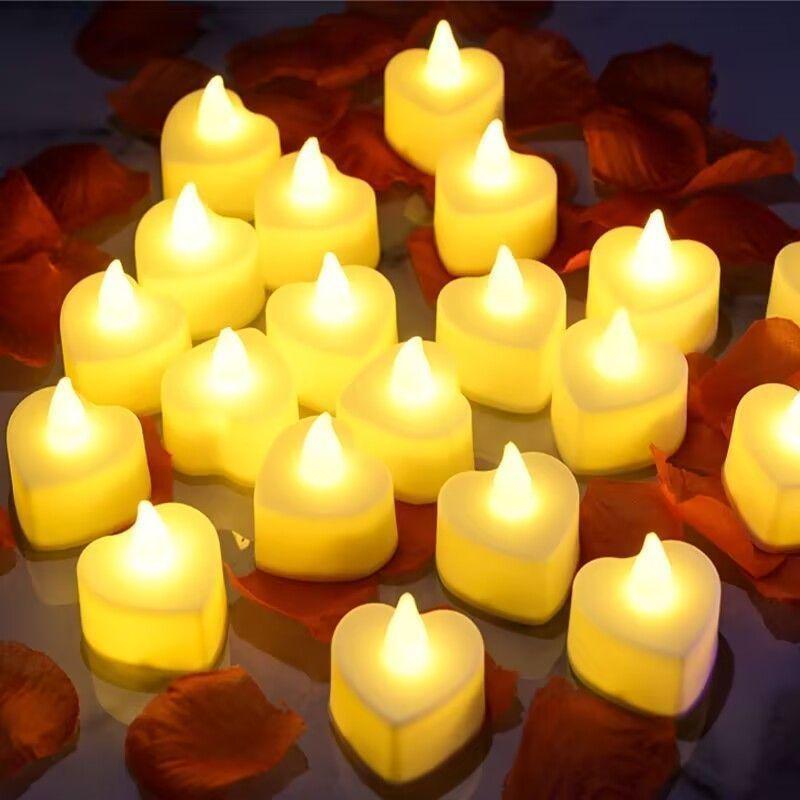 

LED Candle Light for Romantic Indoor Settings and Valentine’s Day Scenes Buy 1 get 1 free [2 total] + 99 petals
