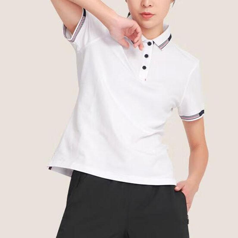 Li Ning Color Block Polo Shirt Women tops White APLS144-1