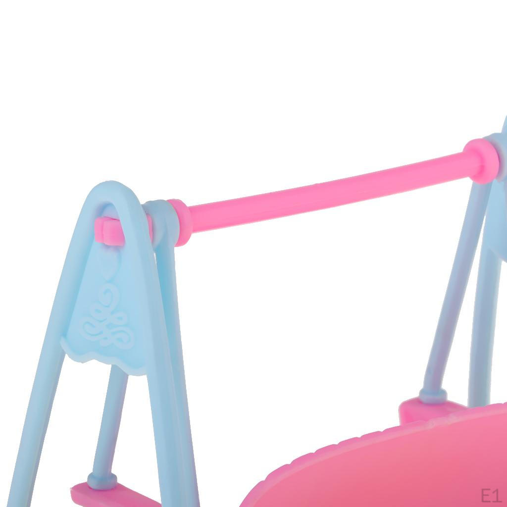 Puppenhausschaukel, 1:12-Maßstab-Puppen-Veranda-Hängeschaukel-Modell, Baby-Mädchen-Spielzeug