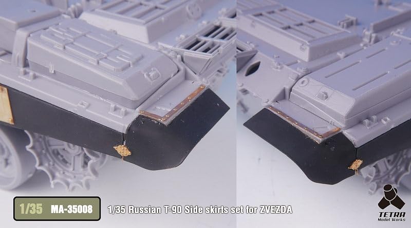 Tetra Model MA Series Russian Tank Side Skirt Set Plastic Model Parts MA3508 1/35 T-90 (for ZV)