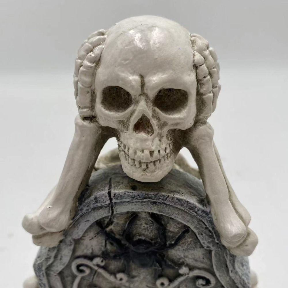 Unique Halloween Skull Tombstone Funny Tombstone Statues Skeleton Tombstones Decoration Gift