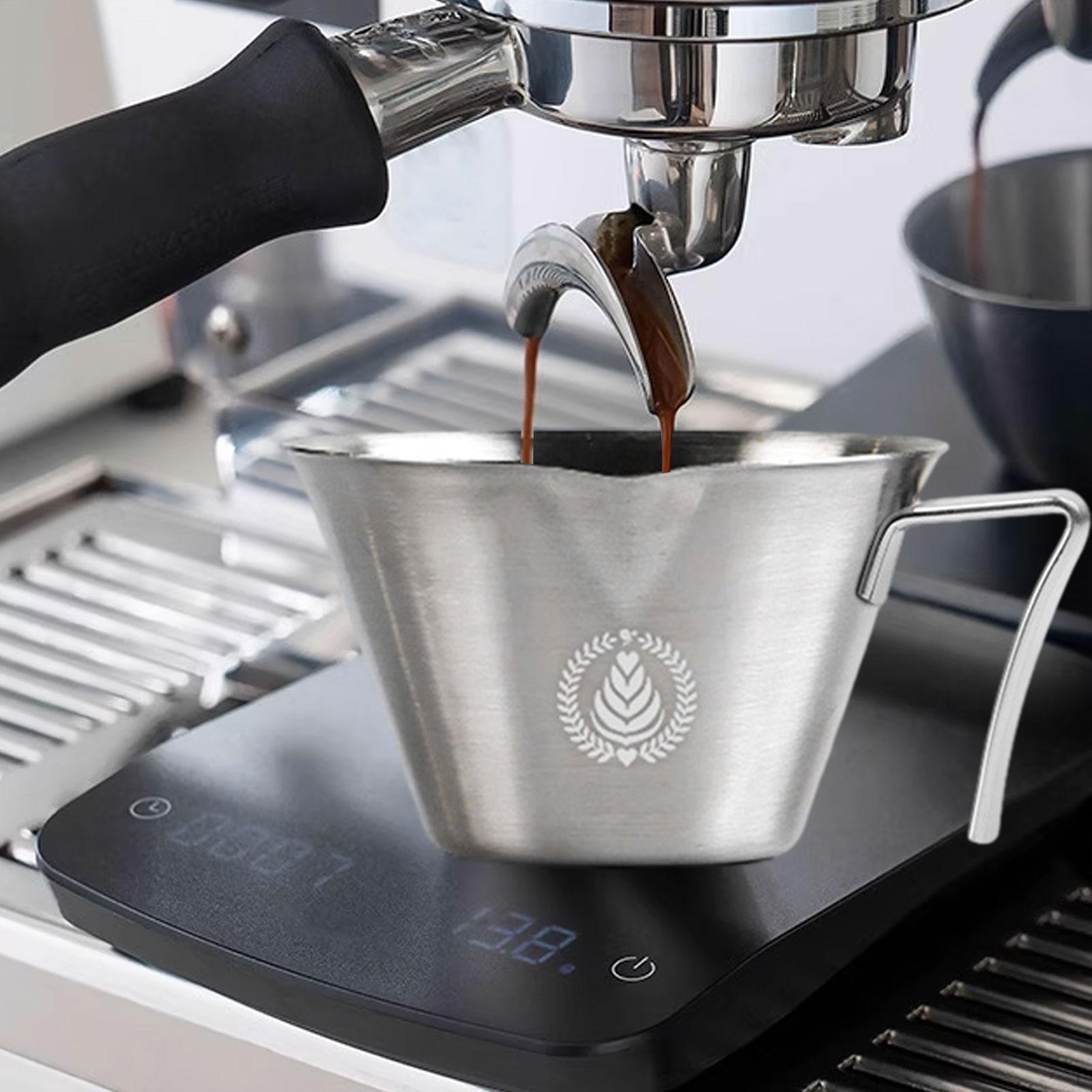 

Чашка для эспрессо из нержавеющей стали 304 100 мл для наливания кофе 3x1,8 дюйма многоцелевая с отметками