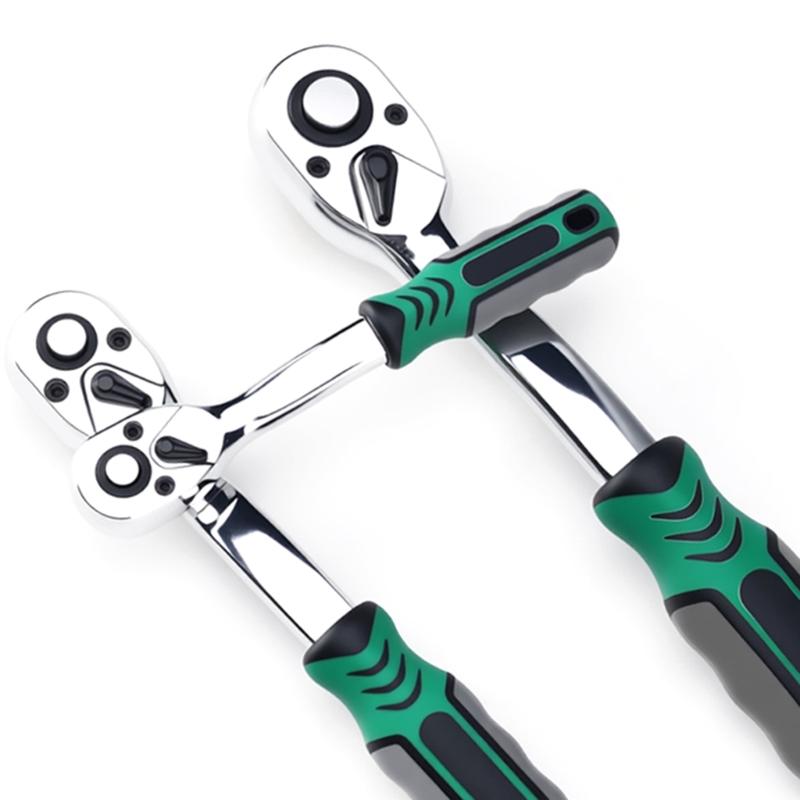 Professional Ratcheting Socket Wrench With 72Teeth Mechanism Spanner Hexagonal Head Durability Alloy Steel For Mechanics