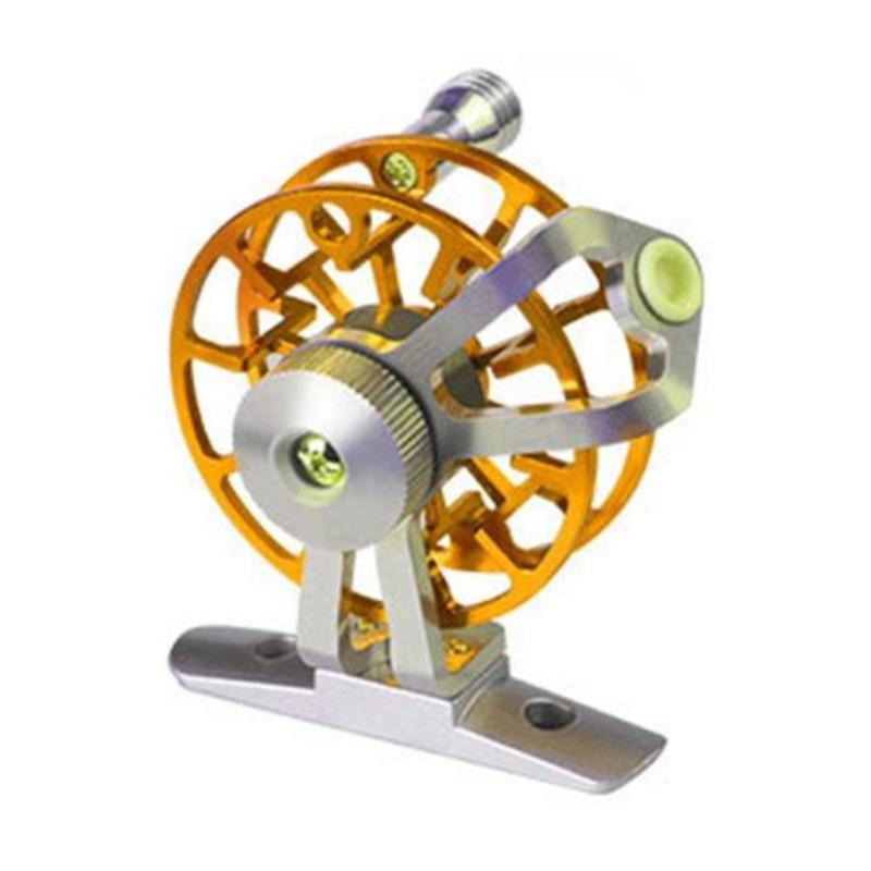 Kolečko pro rybářský vlasec Malé mini kovové duté Lehké rybářské nářadí Přenosné a snadno se instaluje