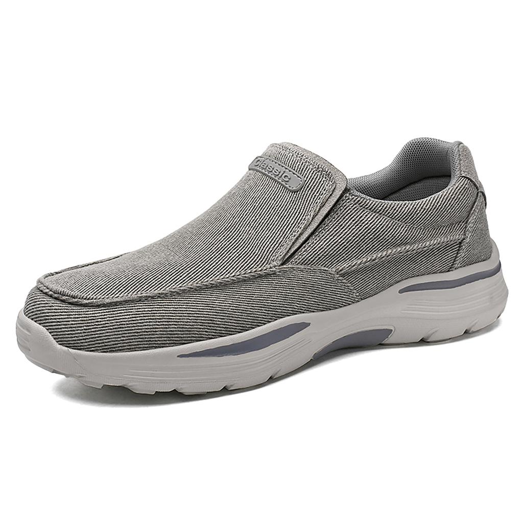 Herren Freizeitschuhe Sneaker Atmungsaktive Canvas Schuhe Herren Outdoor Dicke Sohle Massage Plateau Schuhe Slip On Walking Herren Slipper