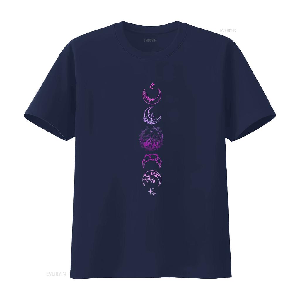 Velaris Sweat T Shirt The Night Court Symbol A Of Thorns And Roses Acotar Moon Star Print  vintage Washed Breathable streetwear