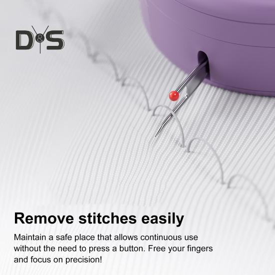 Retractable Seam Opener Stitch Remover with 1.5x Magnifying Glass Portable Thread Remover for Sewing Quilting Needlework Patterns