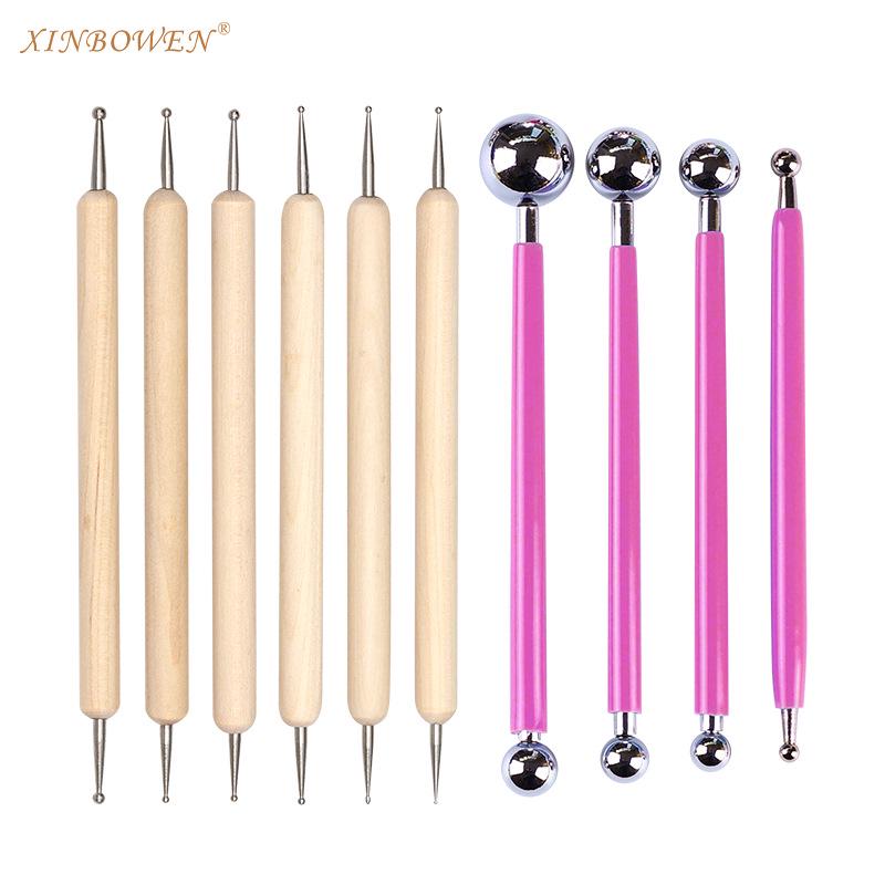 Double-Headed Indentation & Dotting Pen for Clay and Nail Art