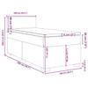 VidaXL Sommier à lattes de lit avec matelas Gris foncé 100x200 cm 3288529