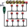 Micro Drip Irrigation System Portable 20M Automatic Watering with Adjustable Drippers Misting Watering Kits Garden Hose