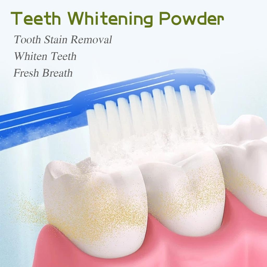 EELHOE Whitening Tooth Powder Clean Stains Teeth Whitening Bleaching Powder Toothpaste Oral Cleaning Plaque Stains Oral Care