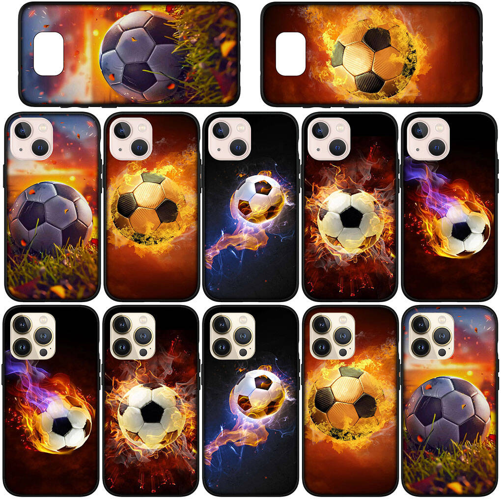 for iPhone 17 16 15 Xiaomi Poco F7 F8 X7 X6 C85 C75 C71 M8 Redmi Note 14 13 12 11 Pro Max 14C 13C 15C A3 A4 Phone Case Football Wallpaper Soccer Cover