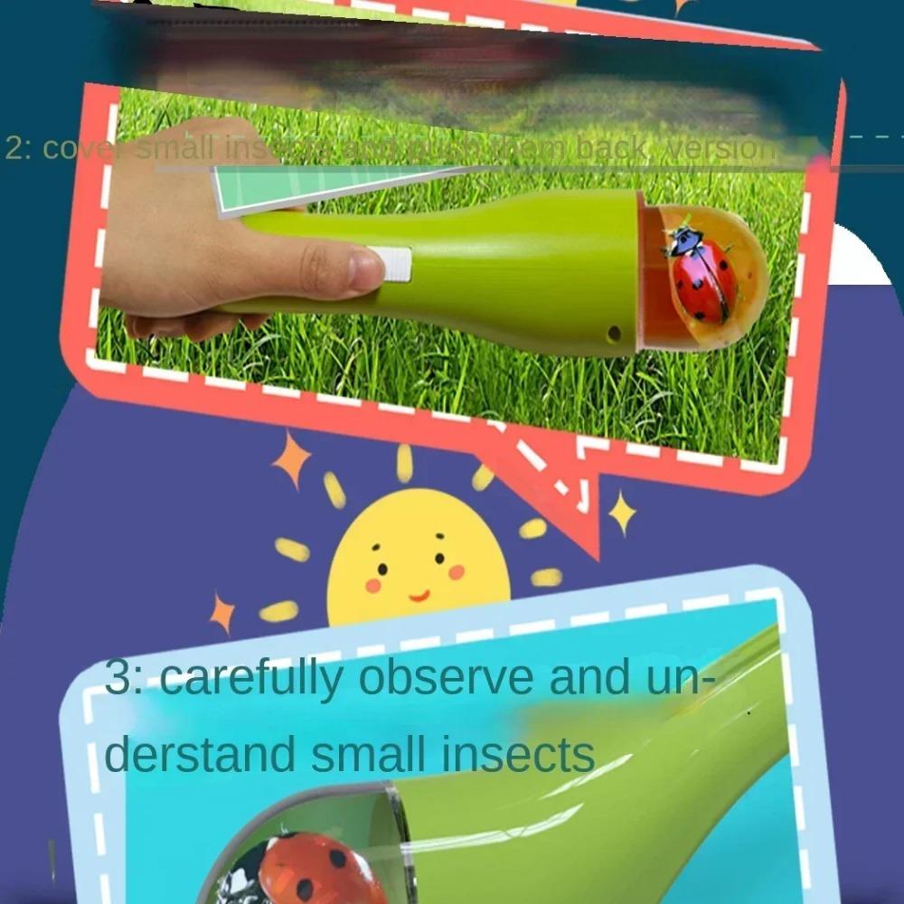 2 buc Captură Insecte Portabil Transparent pentru Interior și Exterior Jucărie pentru Copii Observator Insecte Tip Apăsare pentru Explorare în Aer Liber