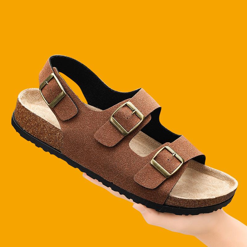 Men's Non-Slip Summer Sandals - Wear-Resistant Driving & Beach Slippers for Outdoor Sports
