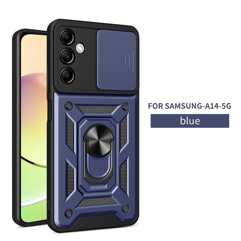 Slide Camera Lens Case For Samsung Galaxy A14 5G Military Grade Bumpers Armor Protective CoveGalaxy A14 5g R