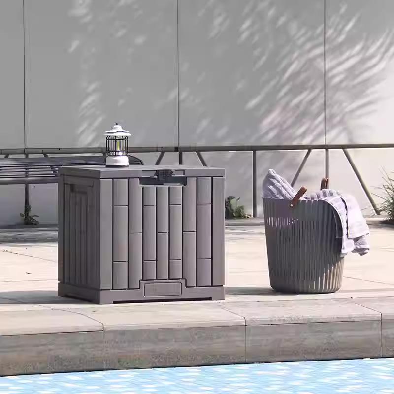 Large Outdoor Waterproof Storage Box with Sun Protection for Garden, Balcony, or Courtyard