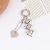 Corrente Pingente de Coração para Celular Charm Fofo Chaveiro Enfeite para Bolsa Acessórios Fofos para Celular Câmera Bolsa