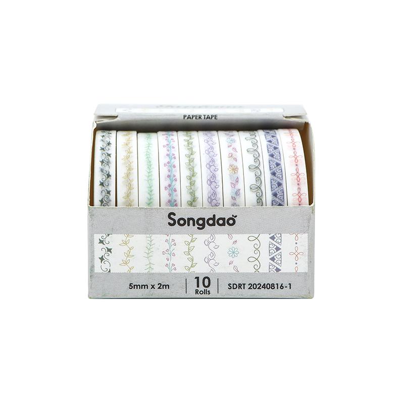 

10 рулонов тонкой базовой васи-ленты, принадлежности для скрапбукинга, набор васи-лент Rainbow Cinta Adhesiva Decorativa Journal Diary васи-ленты 1