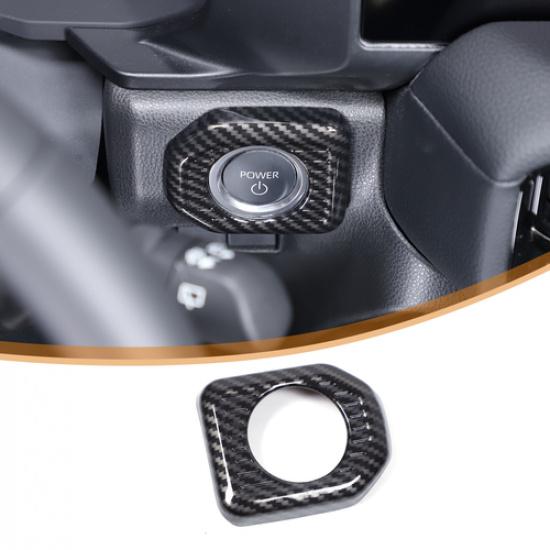 ABS Carbon Fiber Engine Start/Stop Trim For Toyota Land Cruiser LC250 2024+