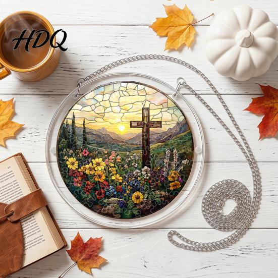 Terrassendekoration Puzzle Acryl Puzzle Sonnenfänger Religiös DIY Sonnenfänger Puzzle Set