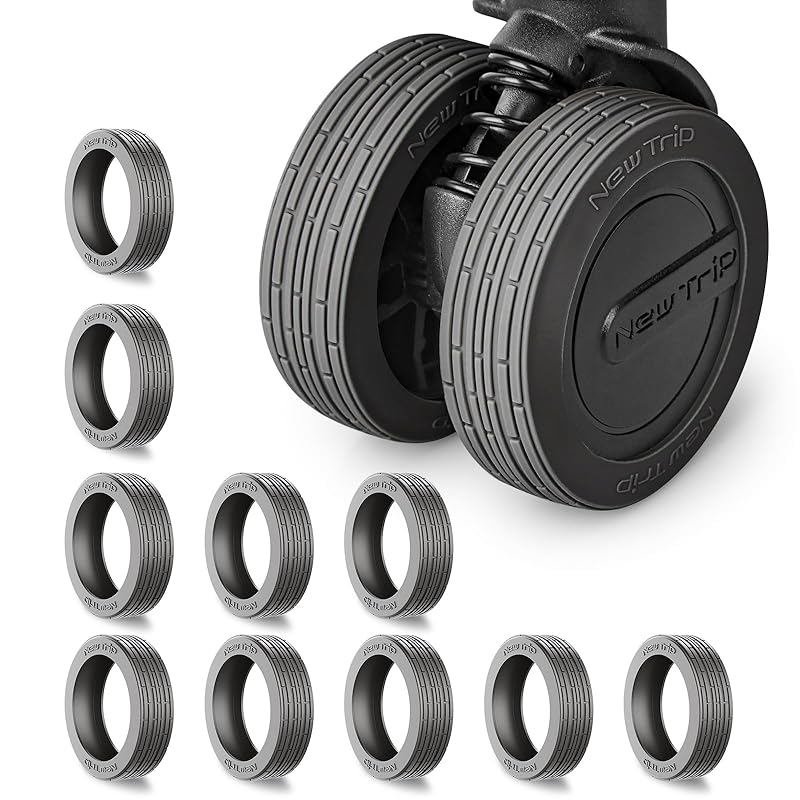 

[New Trip] [Set of 10] caster cover suitcase tire cover carry case wheel cover Fall prevention wheel protection noise reduction Applicable diameter