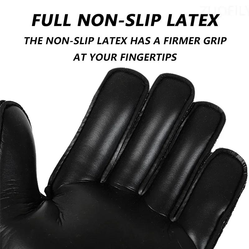 Mănuși de portar de fotbal profesionist pentru adolescenți, antiderapante, rezistente la uzură, mănuși de portar pentru adulți, mănuși colorate din latex pentru fotbal