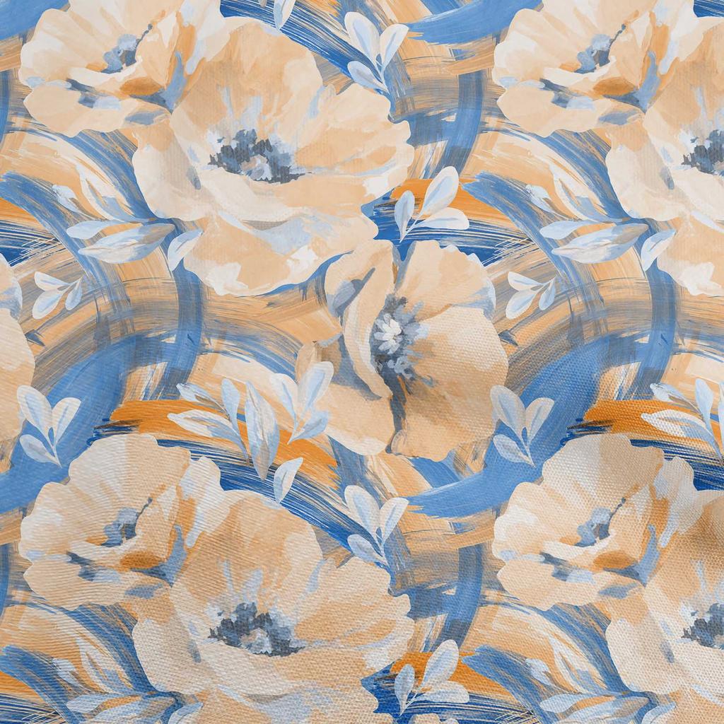 oneOone Bawełna Flex Ciemny Brzoskwiniowy Materiał Kwiatowy i Projekty Rękodzielnicze Dekoracyjny Materiał Drukowany na Metry 40 Calowy