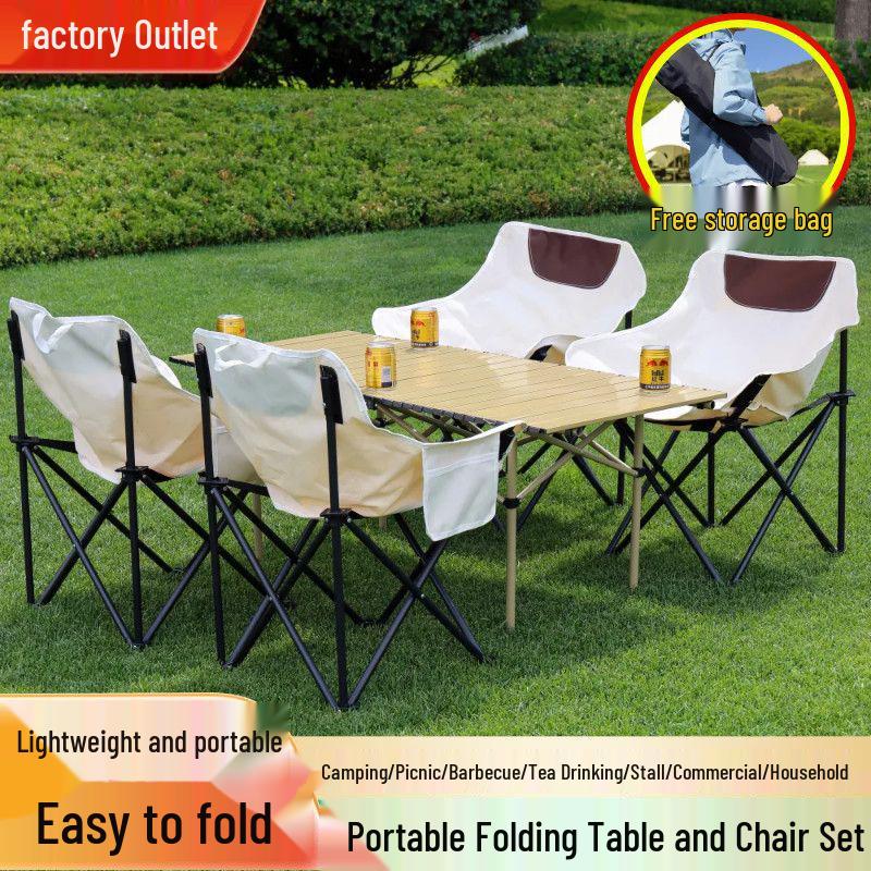 Affordable Portable Folding Camping Table & Chair Set