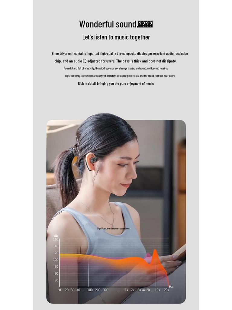 M35 Wireless Bluetooth Open-Ear Air Conduction Earbuds for Sports Running with 5.3 Stereo Sound.