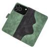 For iPhone 17 Pro Wallet Case Leather Phone Cover Splicing Color