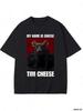 Tim Cheese Meme Men T-shirt Funny Mouse Meme Y2k Graphic T-shirt Top 100% Cotton Soft Unisex O Collar Oversized Streetwear