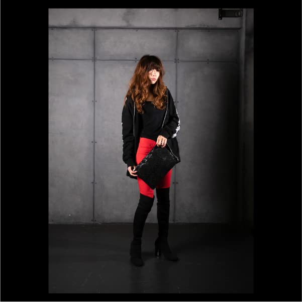 [BLACK JACKALL CROWN] Clutch Bag/shoulder Bag, 2-way Design, TH0213