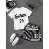 Boys' Summer Set, Short Sleeved T-shirt+shorts Set, 3D Digital Printed Children's Sports Set