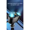 120-240W PD QC3.0 Car Fast Charger Adapter Car Socket Splitter Digital Display Power Adapter for All Phone