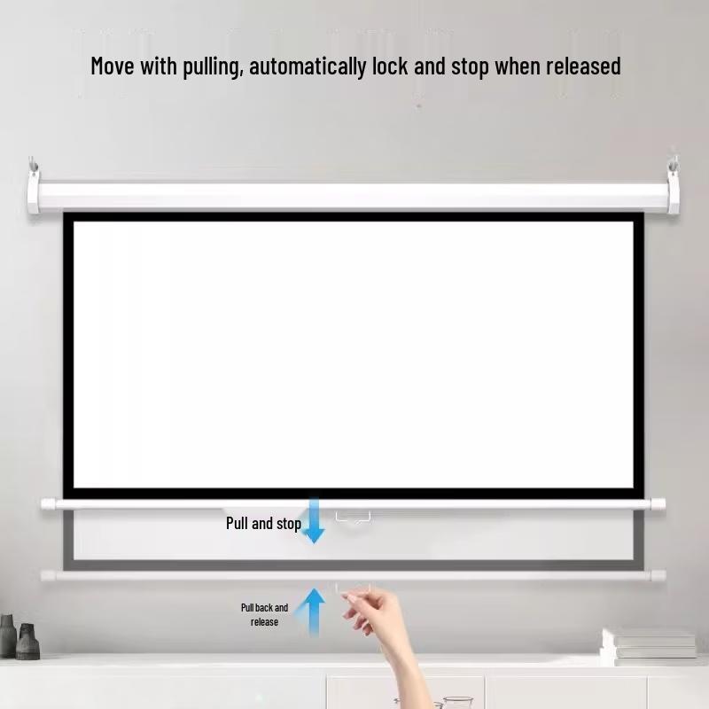 SMVP Manual Pull-Down Projector Screen