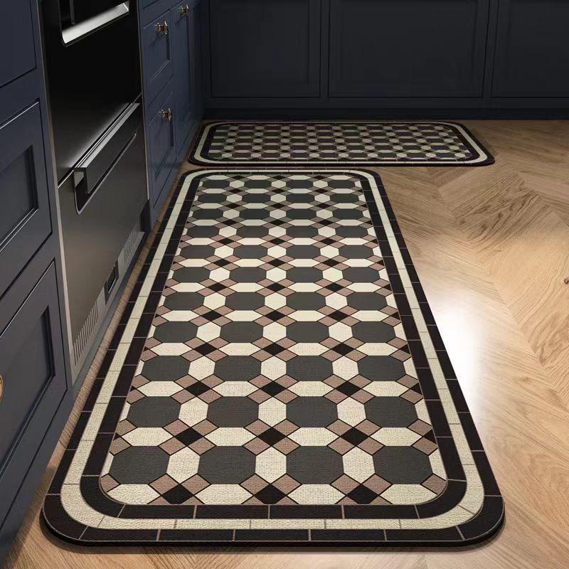 Diatomaceous Earth Non-slip, Oil-proof Kitchen Floor Mat - Washable, Water and Oil Absorbing Carpet 45x70cm