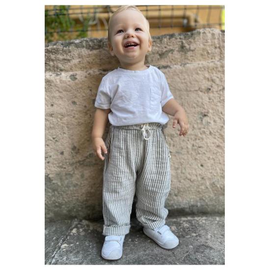 Îmbrăcăminte pentru copii Pantaloni de muselină 1 7 În dungi fine