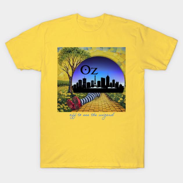 

Men Black Print T-shirt Off To See The Wizard No-Cut Transfer Paper Print Cotton Tshirt 3XL жовтий