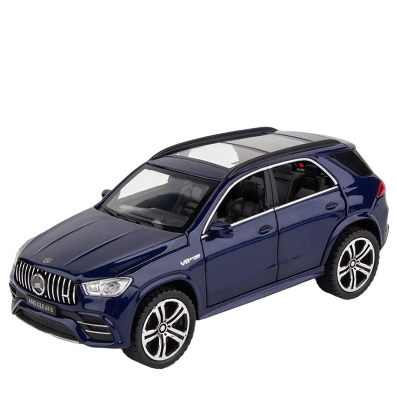 

1/32 Alloy Benzs GLE 63S Coupe Car Model Diecasts Vehicles Metal Pull Back Car Simulation Sound Light Childrens Gifts Collection синий
