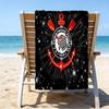 Sport Club Football Crest Printed Beach Towel, Super Soft Microfiber, Perfect Gift Birthday, for Pool, Beach, Travel, for family and friends