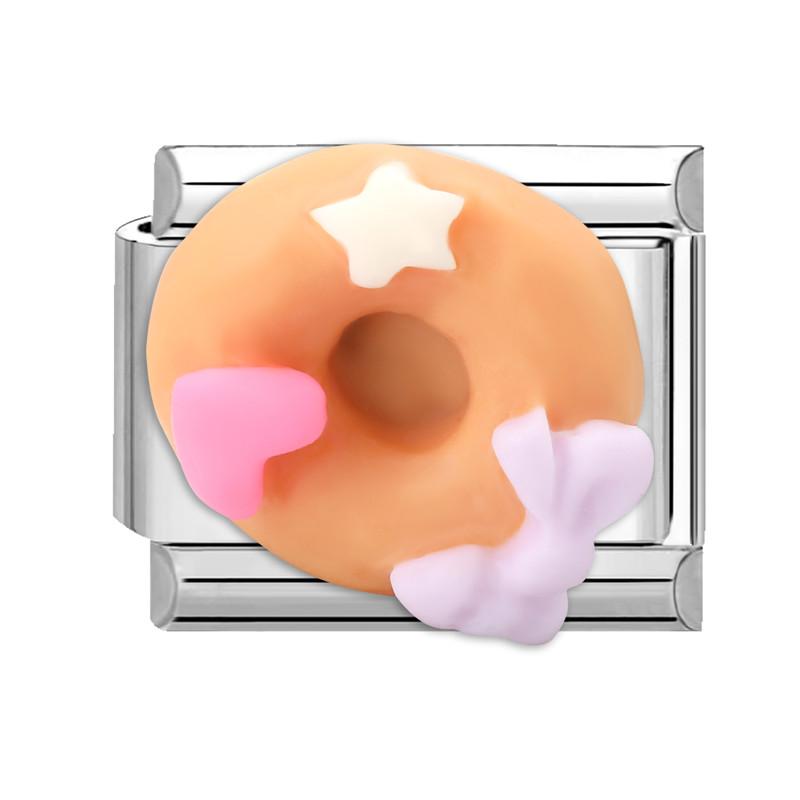 Fashion Eyes Bow Cherry Flowers Love Heart Cake Italian Charm Links Fit 9MM Stainless Steel Bracelet Women DIY Making Jewelry